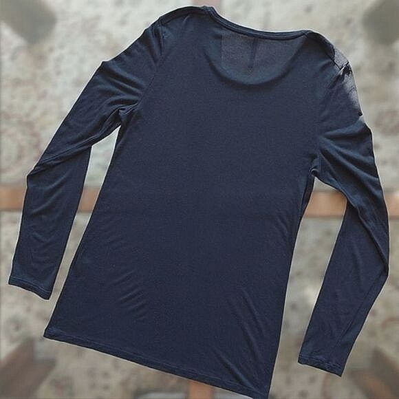 Banana Republic black modal long sleeve longline t-shirt - Picture 5 of 12